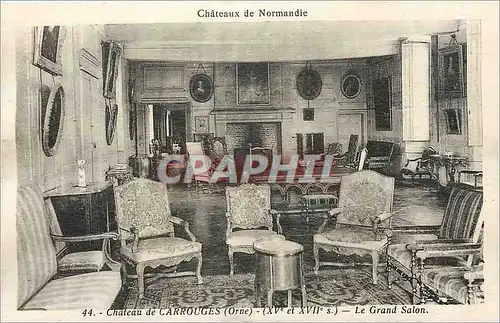 Cartes postales Ch�teaux de CARROUGES Le Grand Salon
