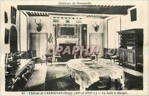 Ansichtskarte AK Ch�teaux de CARROUGES La Salle a manger