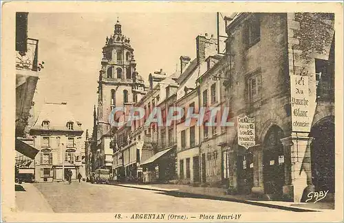 Cartes postales ARGENTAN Place Henri IV