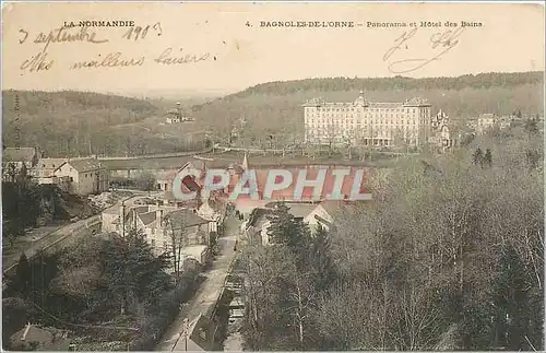 Cartes postales BAGNOLES-DE-L'ORNE Panorama et Hotel des bains