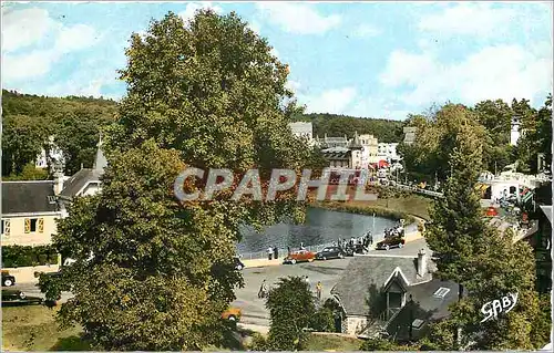 Moderne Karte BAGNOLES-DE-L'ORNE vue d' ensemble et le lac