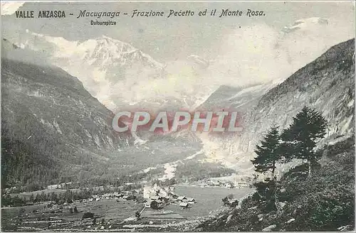 Cartes postales VALLE ANZASCA Macugnaga