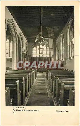 Cartes postales LONDON Yhe Chapel of St Peter ad Vincula