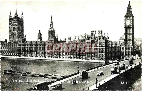 Moderne Karte LONDON Webmaster Bridge and Houses of Parlament