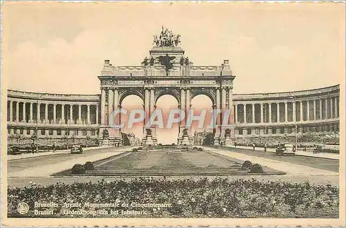 Cartes postales BRUXELLES Arcade monumentale du cinquantenaire