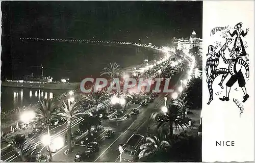 Cartes postales moderne NICE La Promenade des Anglais  La Nuit