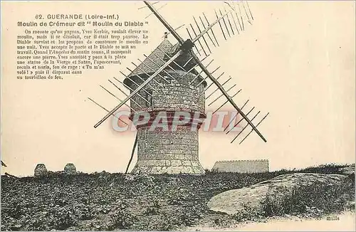 Cartes postales GUERANDE Moulin de cremeur dit Moulin du Diable