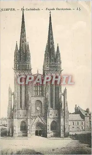 Cartes postales QUIMPER La Cathedrale