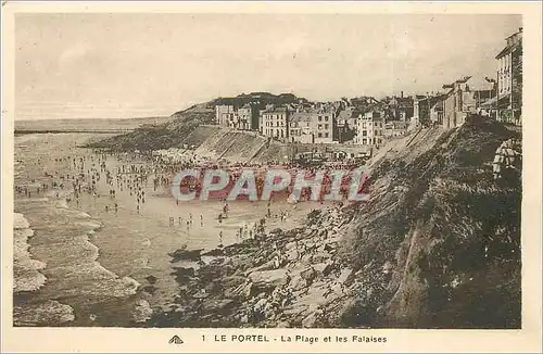 Cartes postales Le PORTEL La Plage et  les Falaises