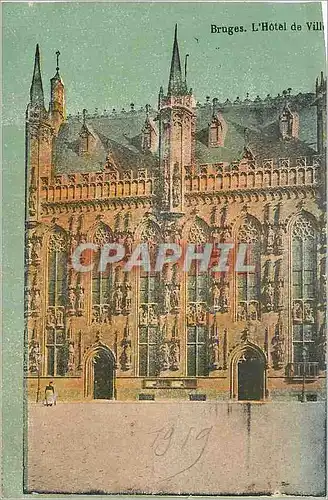 Cartes postales BRUGES L'Hotel de Ville