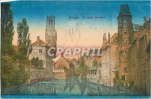 Cartes postales BRUGES Le Quai Rosaire