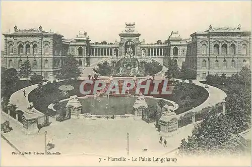 Cartes postales MARSEILLE Le Palais Longchamp