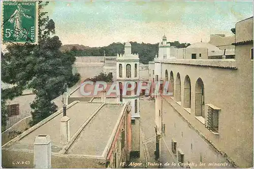 Cartes postales ALGER Palais de la Casbah
