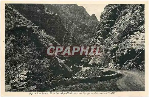 Cartes postales Les Beaux sites des Alpes-Maritimes Gorges du CIANS