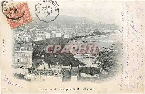 Cartes postales CANNES Vue prise du Mont-Chevalier