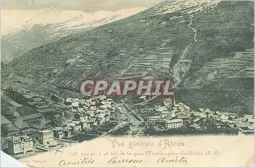 Cartes postales Vue g�n�rale d'Abri�s