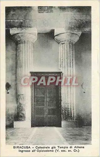 Ansichtskarte AK SIRACUSA - Cattedrale gia Tempio di Athena