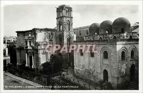 Ansichtskarte AK PALERMO - S. CATLDO E CHIESA DELLA MARTORANA