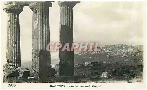 Cartes postales GIRGENTI Panorama dai Templi