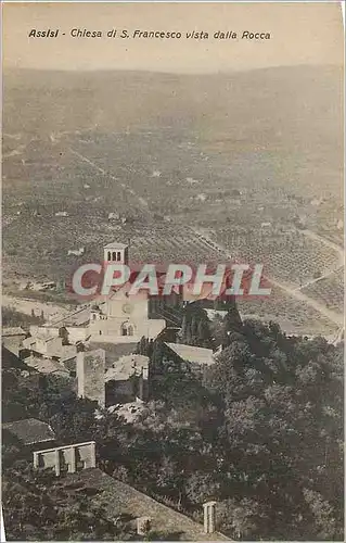 Ansichtskarte AK ASSISI - Chiesa di S. Francesco vista dalla Roca