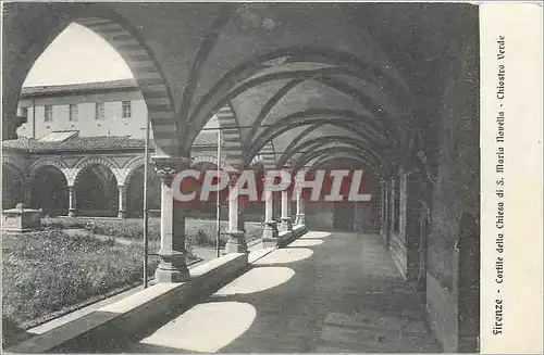 Ansichtskarte AK FIRENZE Cortile della Chiesa di S. Maria Novella