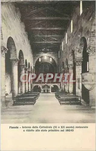 Cartes postales Flesole - Interno della Cattedrale