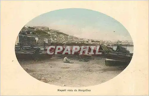 Cartes postales NAPOLI Vista da Mergellina Bateaux