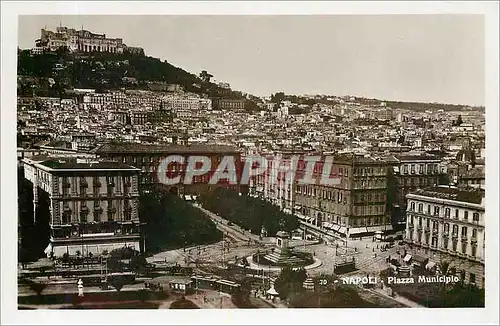 Ansichtskarte AK NAPOLI Plazza Municiplo