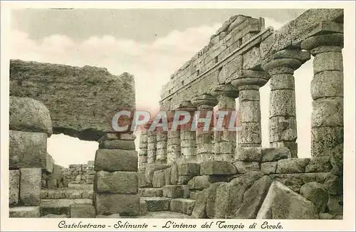 Cartes postales Castelvetrano - Selenunte - L'interno del Tempio di Ercole