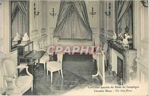 Ansichtskarte AK Palais de Compiegne Chambre Bleue