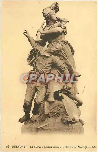Cartes postales BELFORT - La Statue Quand meme