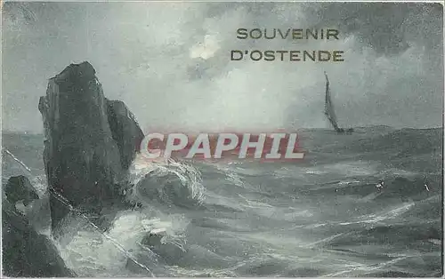 Cartes postales SOUVENIR D'OSTENDE Bateau