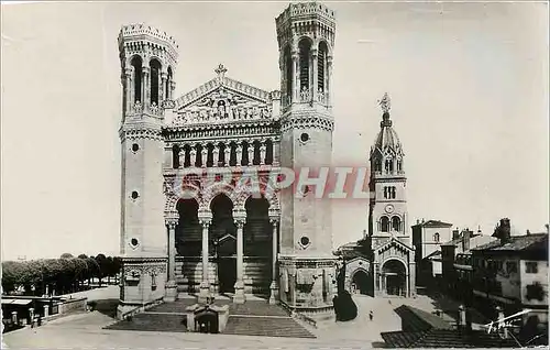 Ansichtskarte AK LYON La Basilique de Fourviere - La Fa�ade