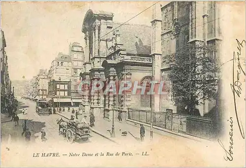 Cartes postales LE HAVRE - Notre Dame de la rue de Paris