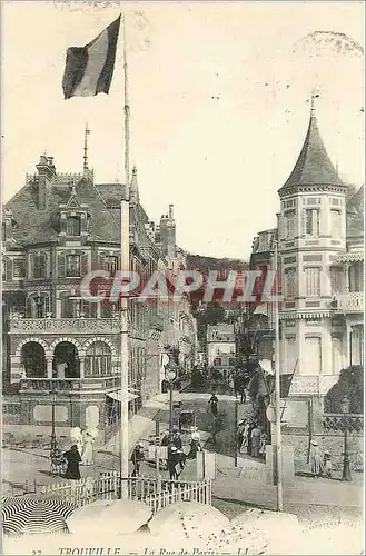 Cartes postales TROUVILLE La rue de Paris