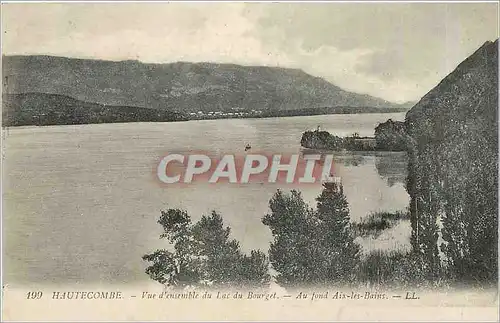 Ansichtskarte AK HAUTECOMBE - Vue d'ensemble du Lac du Bourget - Au fond Aix-les-Bains