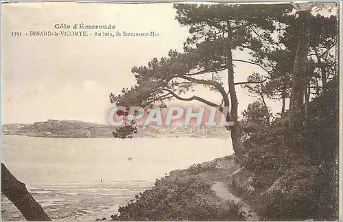 Cartes postales Cote d'Emeraude DINARD-la-VICOMTE - Au loin St Servan-sur-Mer