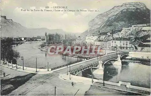 Ansichtskarte AK GRENOBLE Pont de la Porte de France  L'is�re et le Casque de N�ron