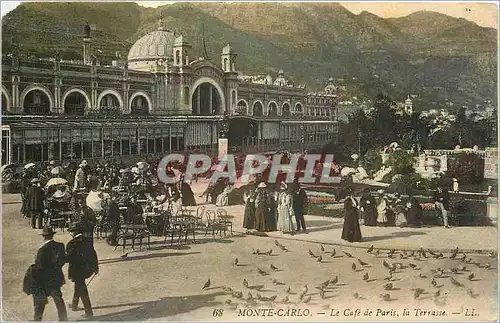 Cartes postales MONTE-CARLO - Le caf� de Paris  la Terrasse