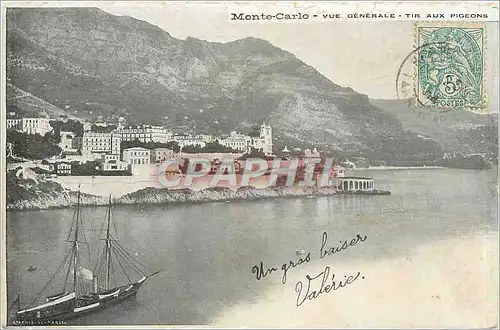 Cartes postales Monte-Carlo - Vue g�n�rale - Tir aux Pigeons