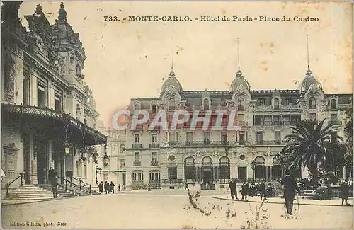 Cartes postales MONTE-CARLO - Hotel de Paris - Place du Casino