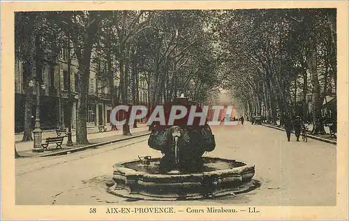 Cartes postales AIS-EN-PROVENCE - Cours Mirabeau
