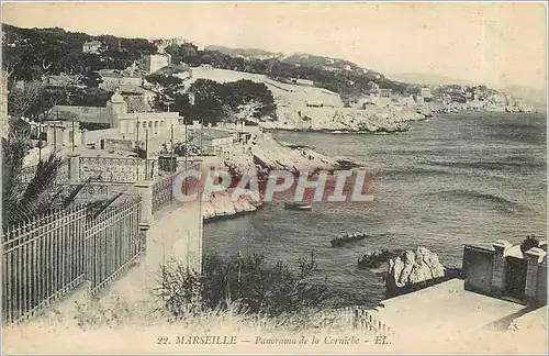 Cartes postales MARSEILLE - Panorama de la Corniche