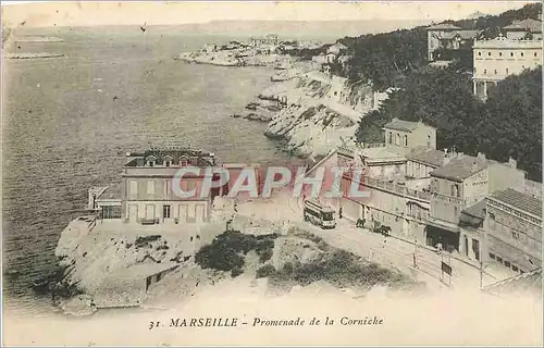 Cartes postales MARSEILLE - Promenade de la Corniche