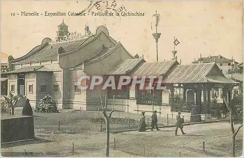 Cartes postales Marseille - Exposition Coloniale - Pavillon de la Cochinchine