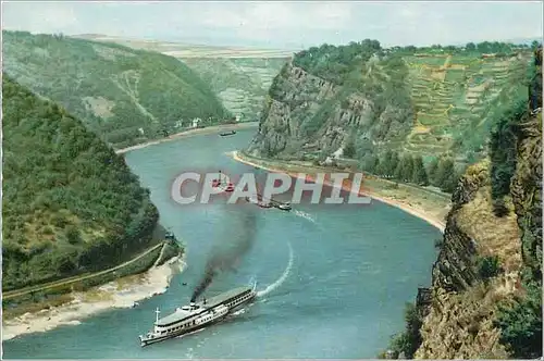 Cartes postales moderne Der Rhein im Felsental der Loreley