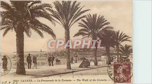 Cartes postales CANNESS - La promenade de la croisette