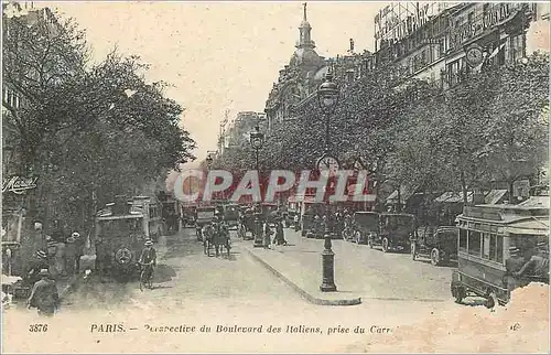 Ansichtskarte AK PARIS - Perspective du Boulevard des Italiens