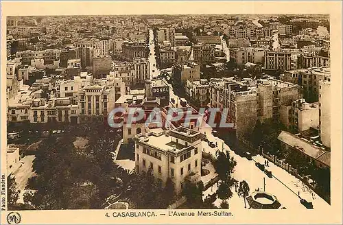 Cartes postales CASABLANCA - L'Avenue Mers-Sultan