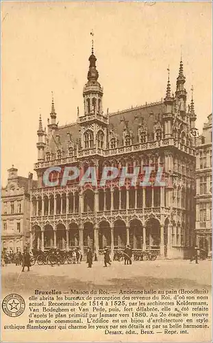 Cartes postales Bruxelles - La Maison du Roi